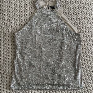 Cable & Gauge sequin tank top